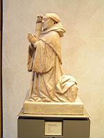 Statue d'abbe (Bourgogne, fin 15e) (albatre)